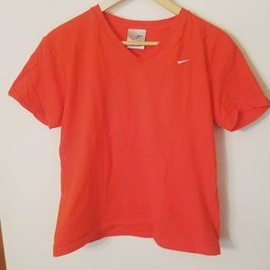 Nike Orange V Neck | Size Medium